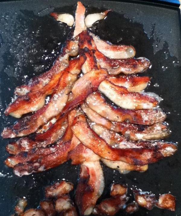 Bacon Christmas Tree