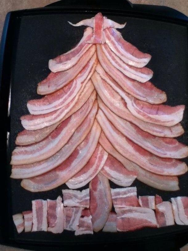 Bacon Christmas Tree