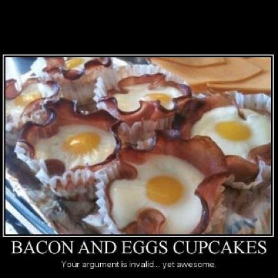 Bacon cupcakes