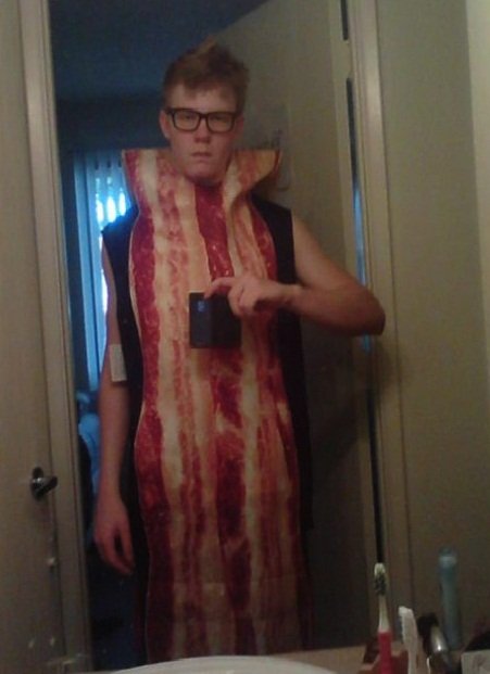 Ralphy got a Bacon Suit